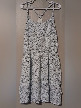 abercrombie kids Girls Size 11/12 Blue Floral Dress